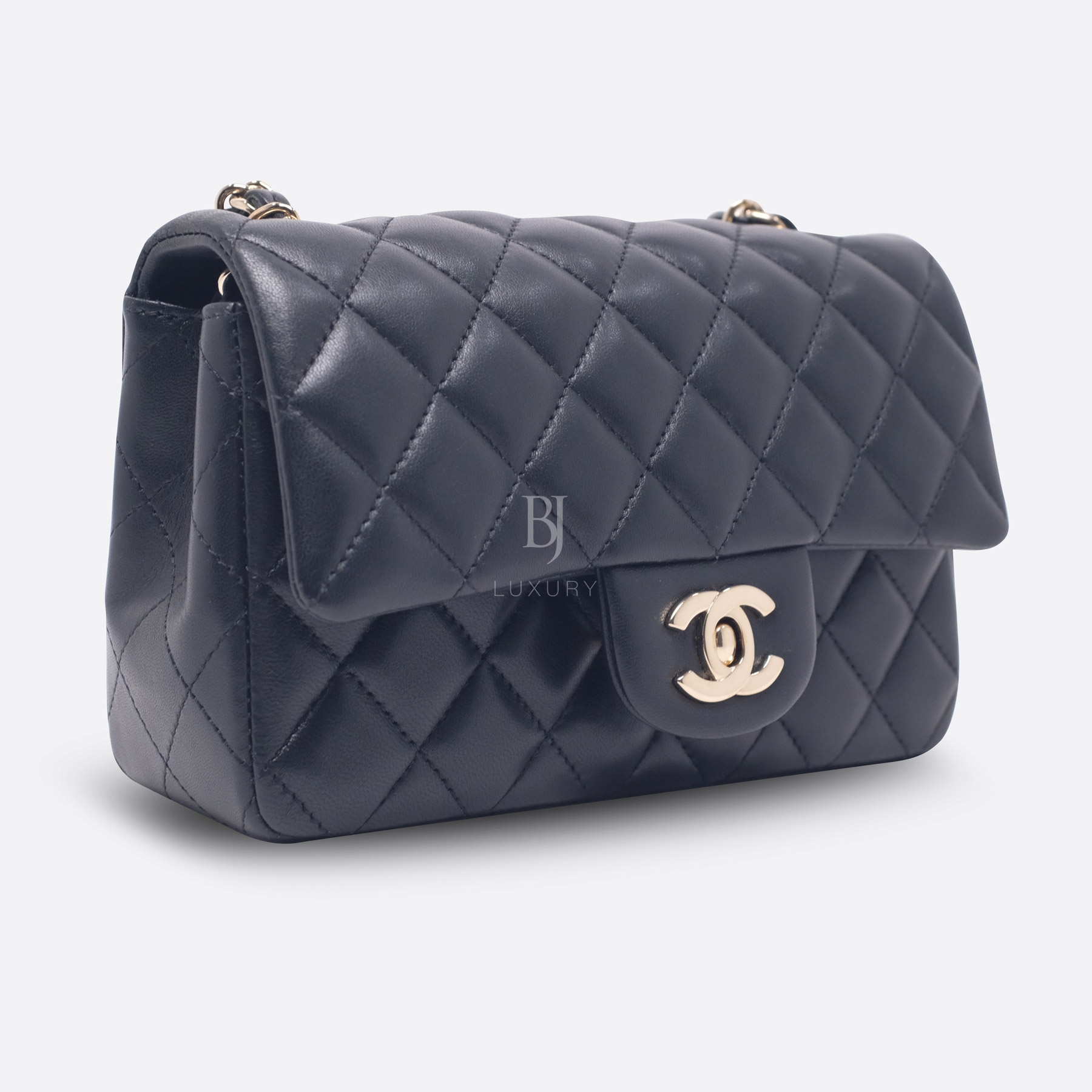 CHANEL FLAP BAG MINI BLACK LAMBSKIN
