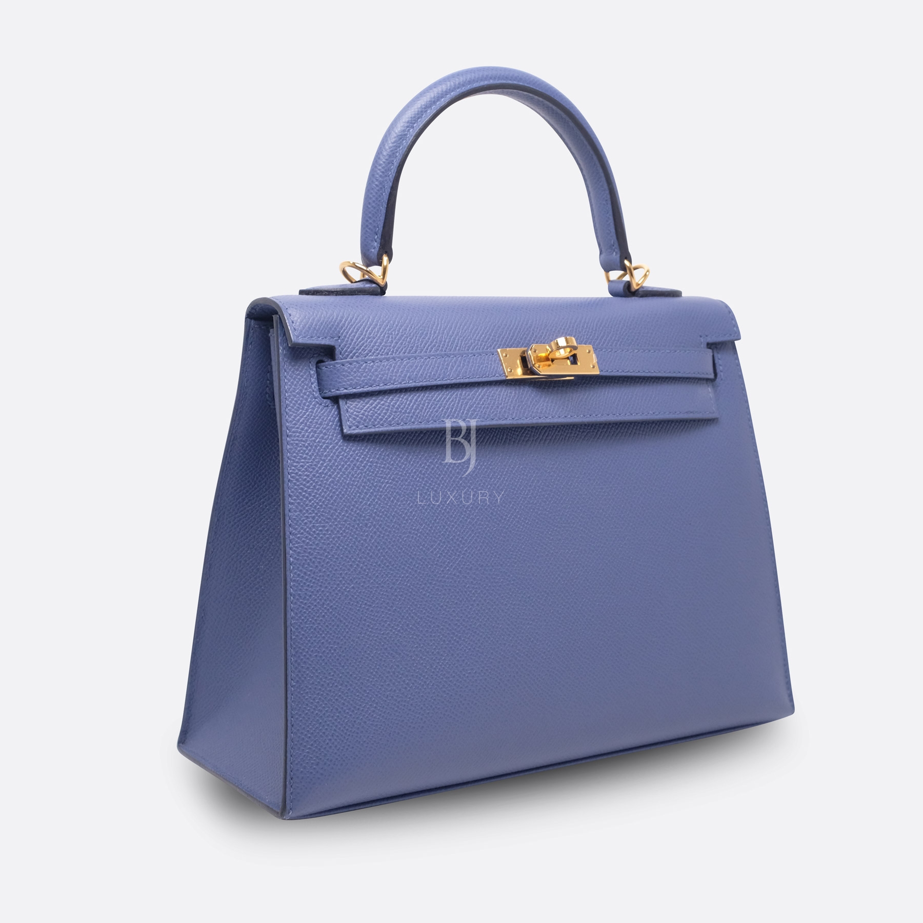 HERMES KELLY SELLIER 25 BLEU BRIGHTON EPSOM