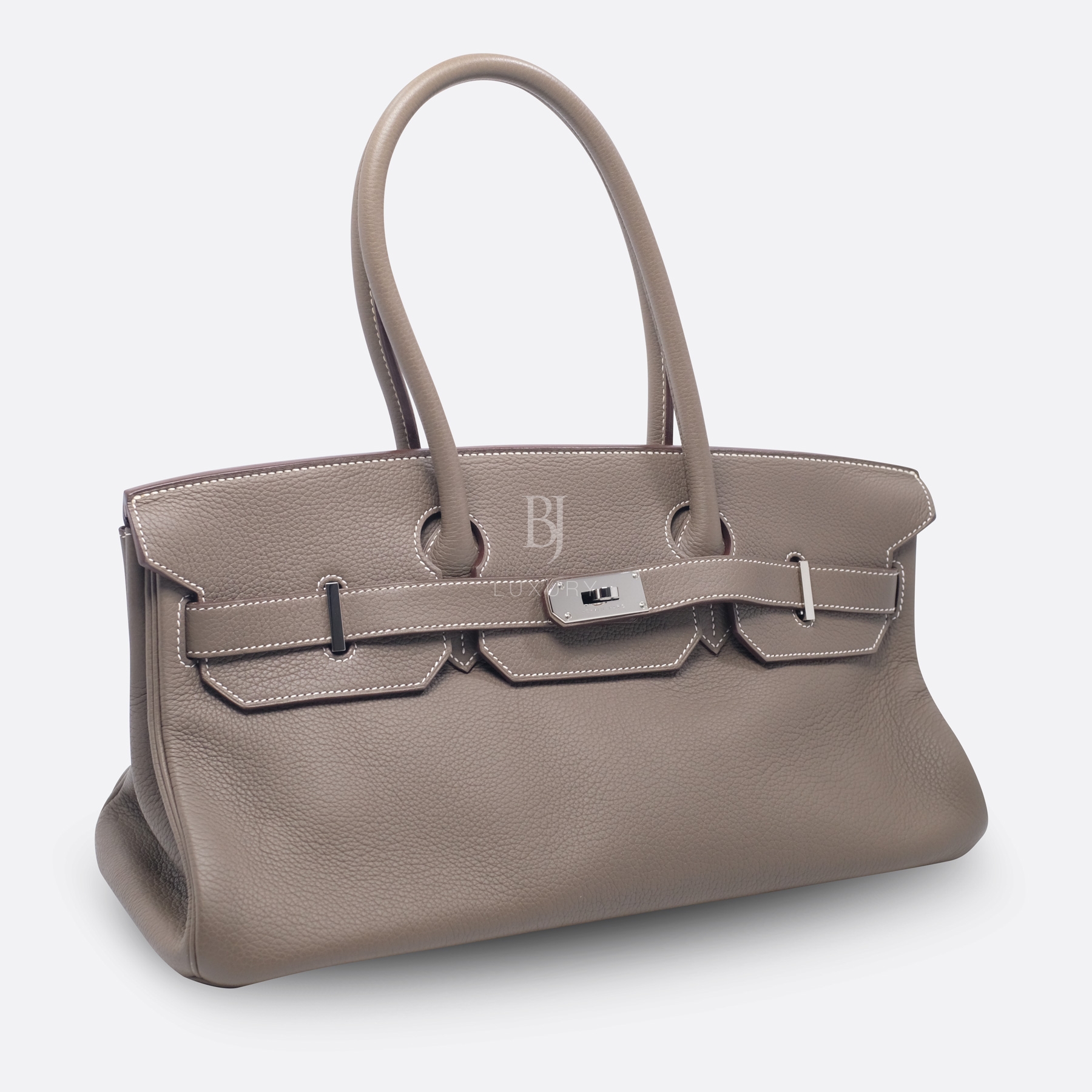HERMES SHOULDER BIRKIN 42 ETOUPE CLEMENCE