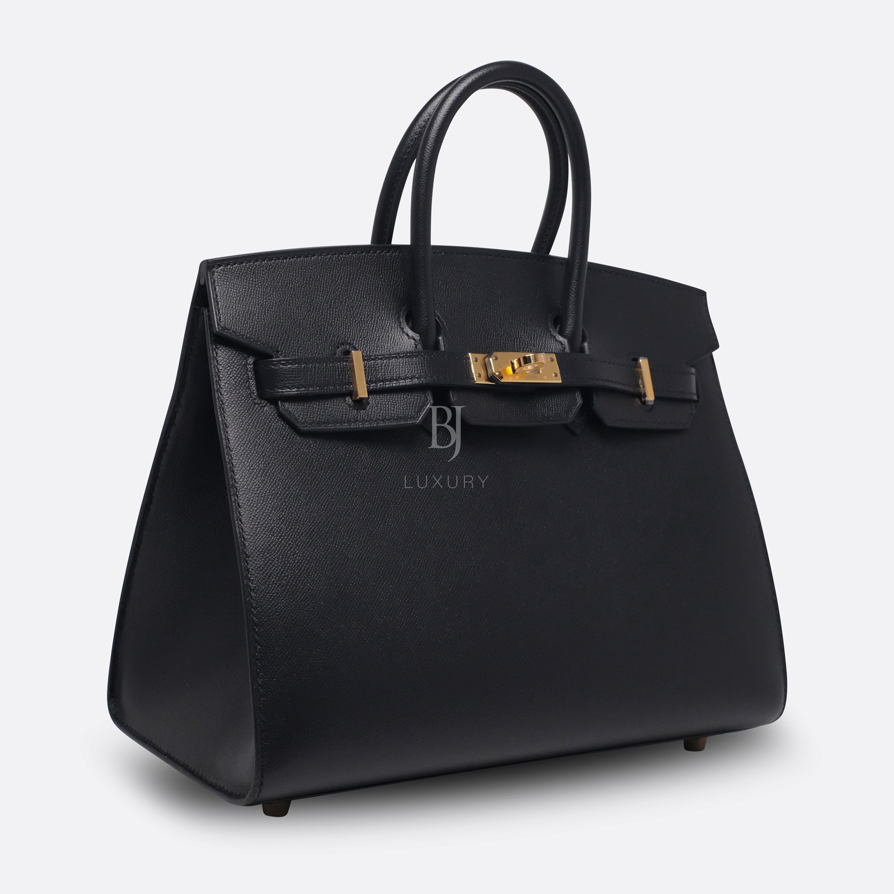 HERMES BIRKIN SELLIER 25 BLACK VEAU MADAME