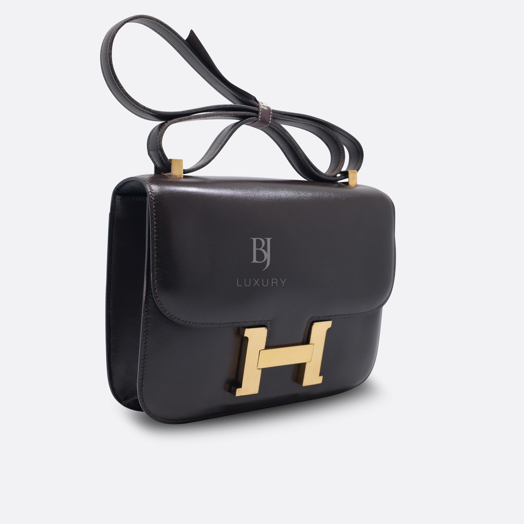 HERMES CONSTANCE 23 CHOCOLATE BOX CALF