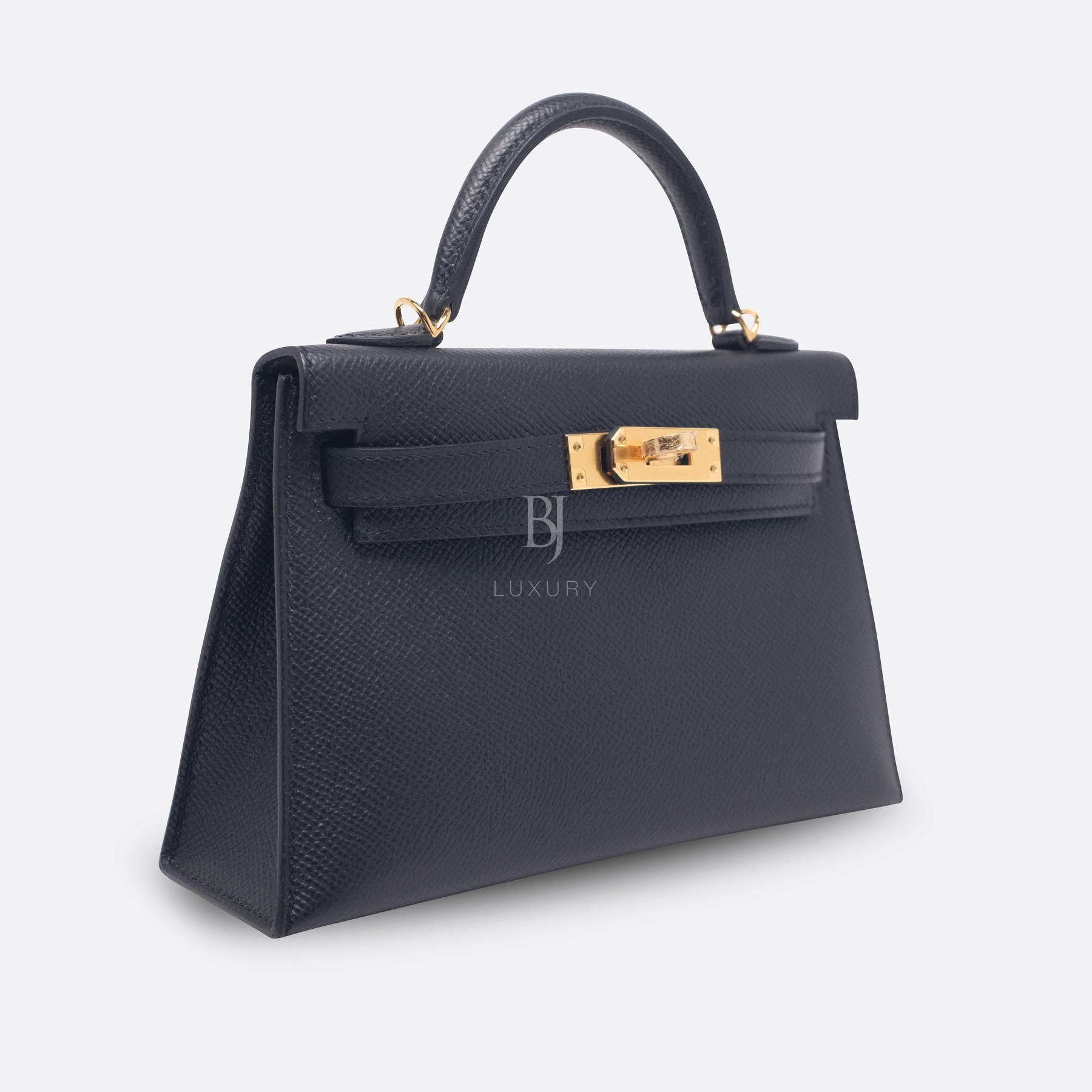 HERMES KELLY SELLIER 20 BLACK EPSOM