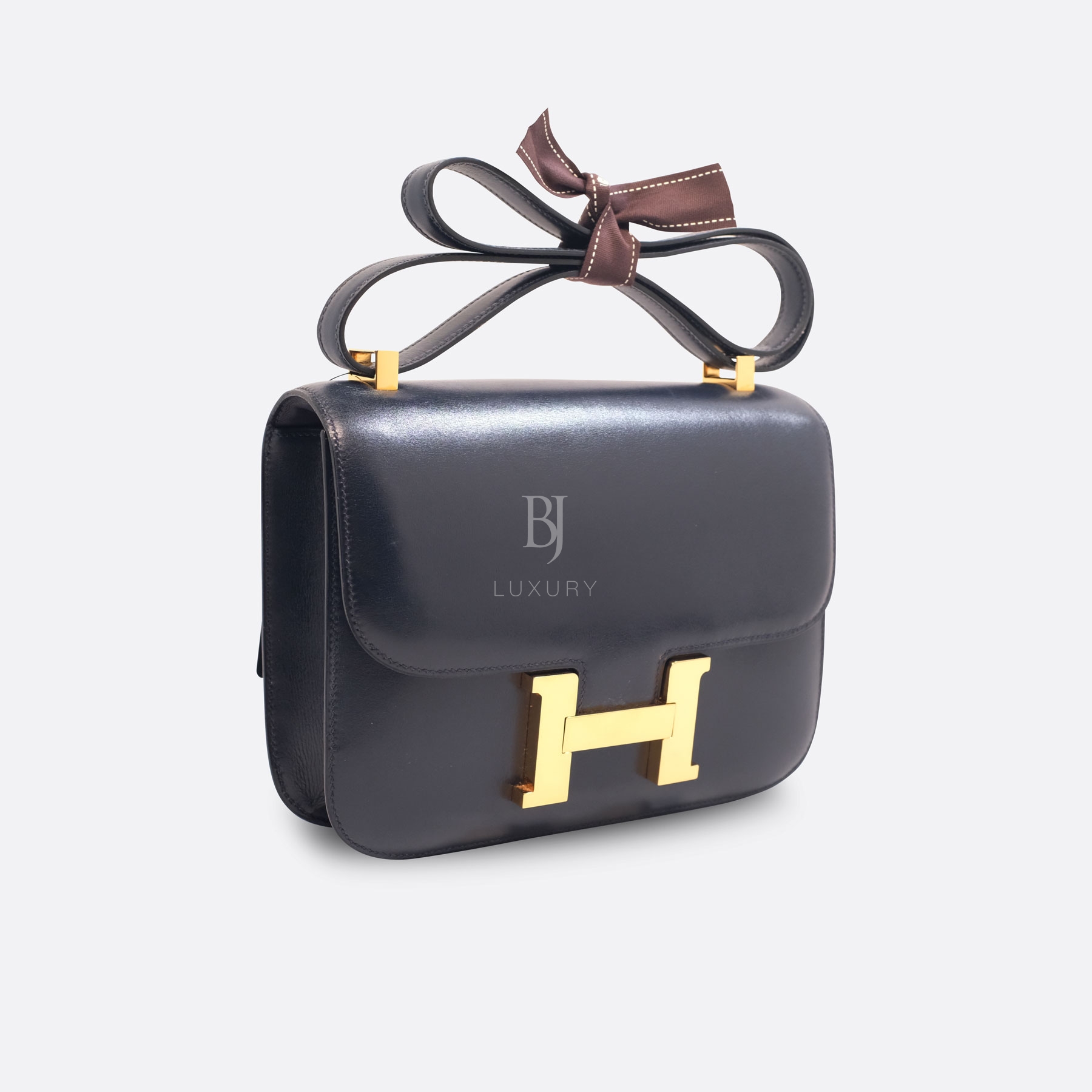 HERMES CONSTANCE 23 BLEU INDIGO BOX CALF