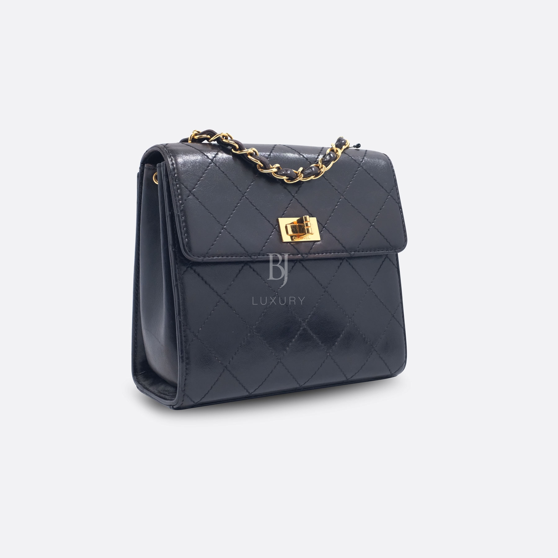 CHANEL FLAP BAG MINI BLACK LAMBSKIN