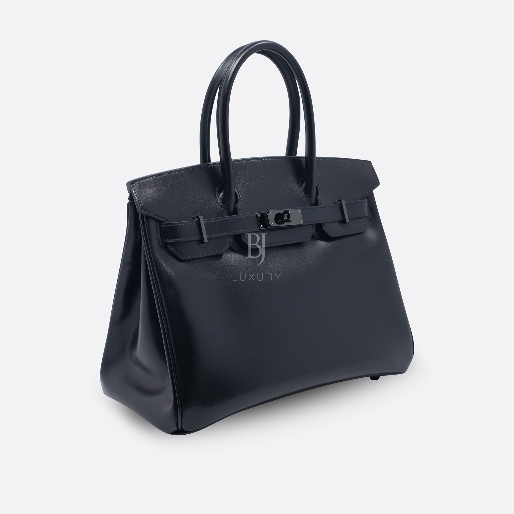 HERMES BIRKIN SO BLACK 30 SO BLACK BOX CALF