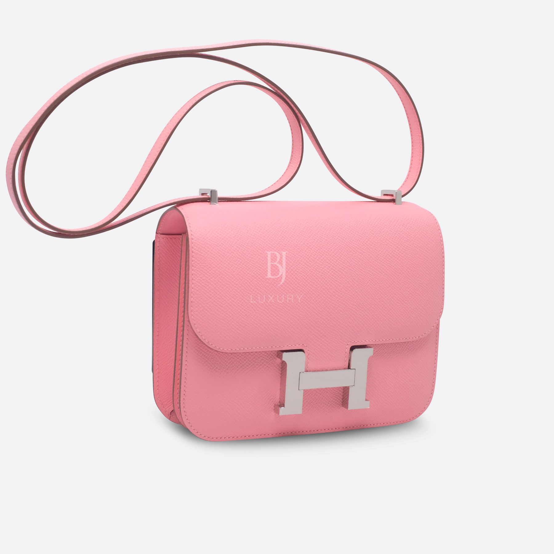 HERMES CONSTANCE 18 ROSE CONFETTI EPSOM