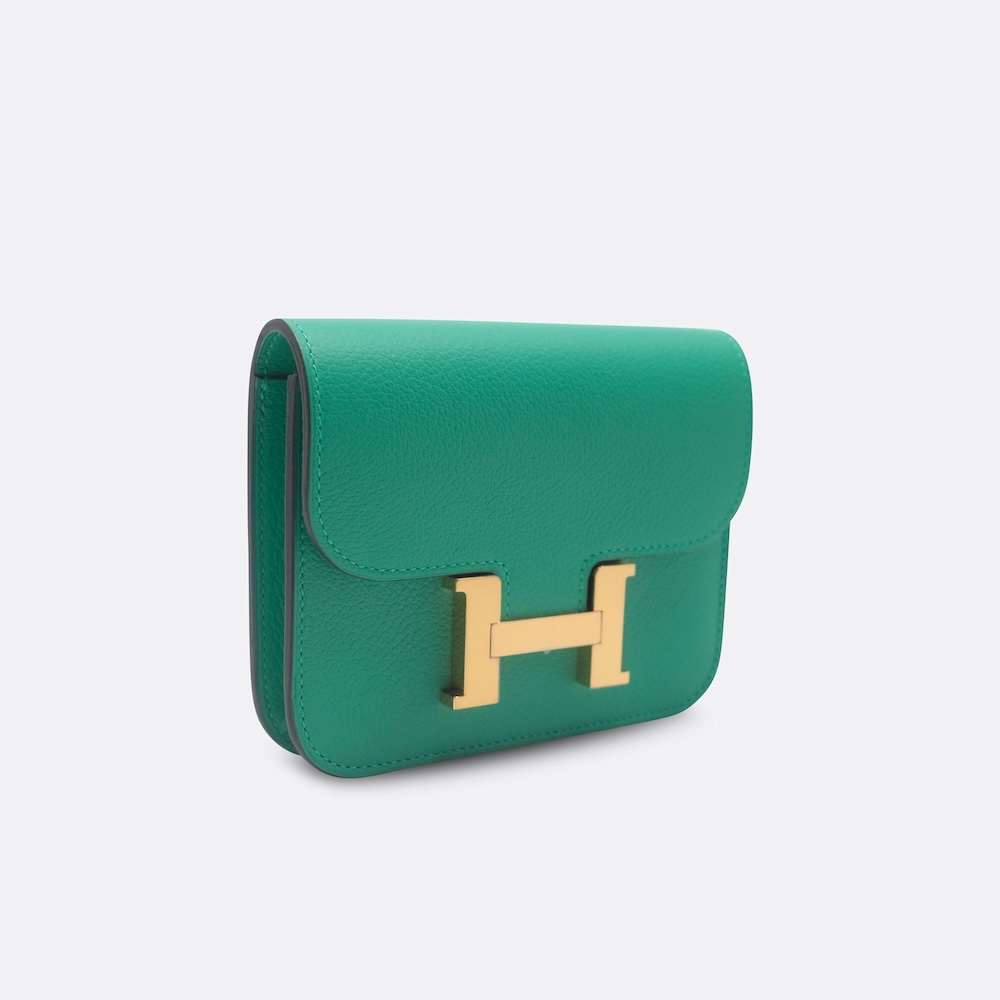HERMES CONSTANCE SLIM MENTHE EVERCOLOR