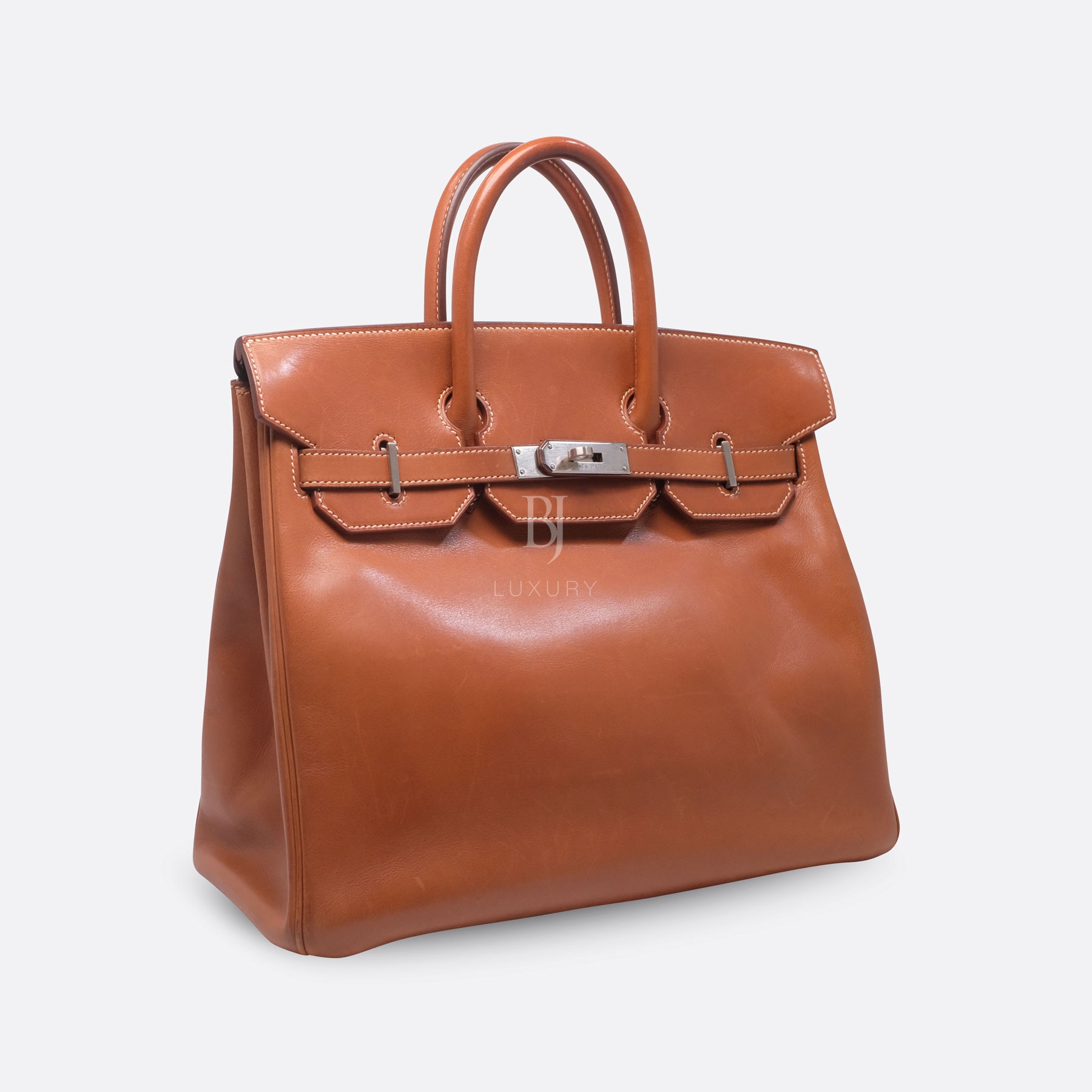 HERMES HAC HAUT A COURROIES 32 FAUVE BARENIA
