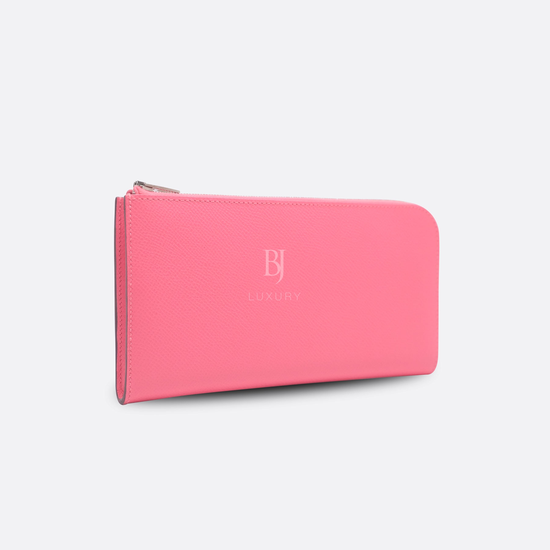 HERMES REMIX DUO WALLET LONG CLUTCH ROSE AZALEE EPSOM