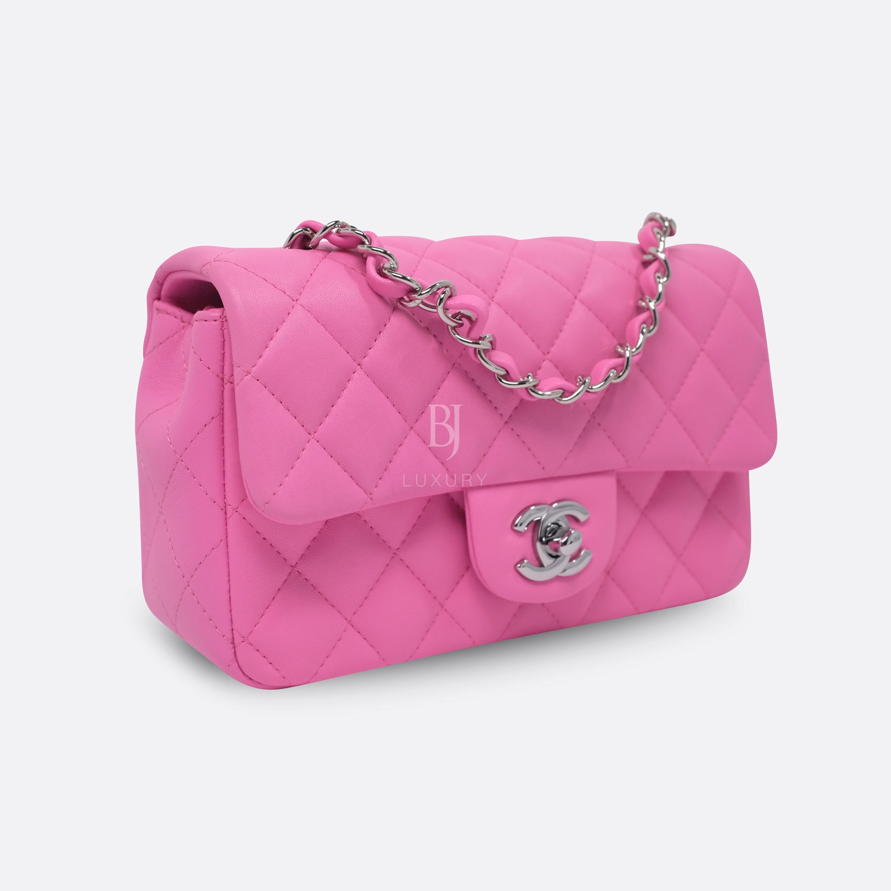 CHANEL FLAP BAG MINI PINK LAMBSKIN