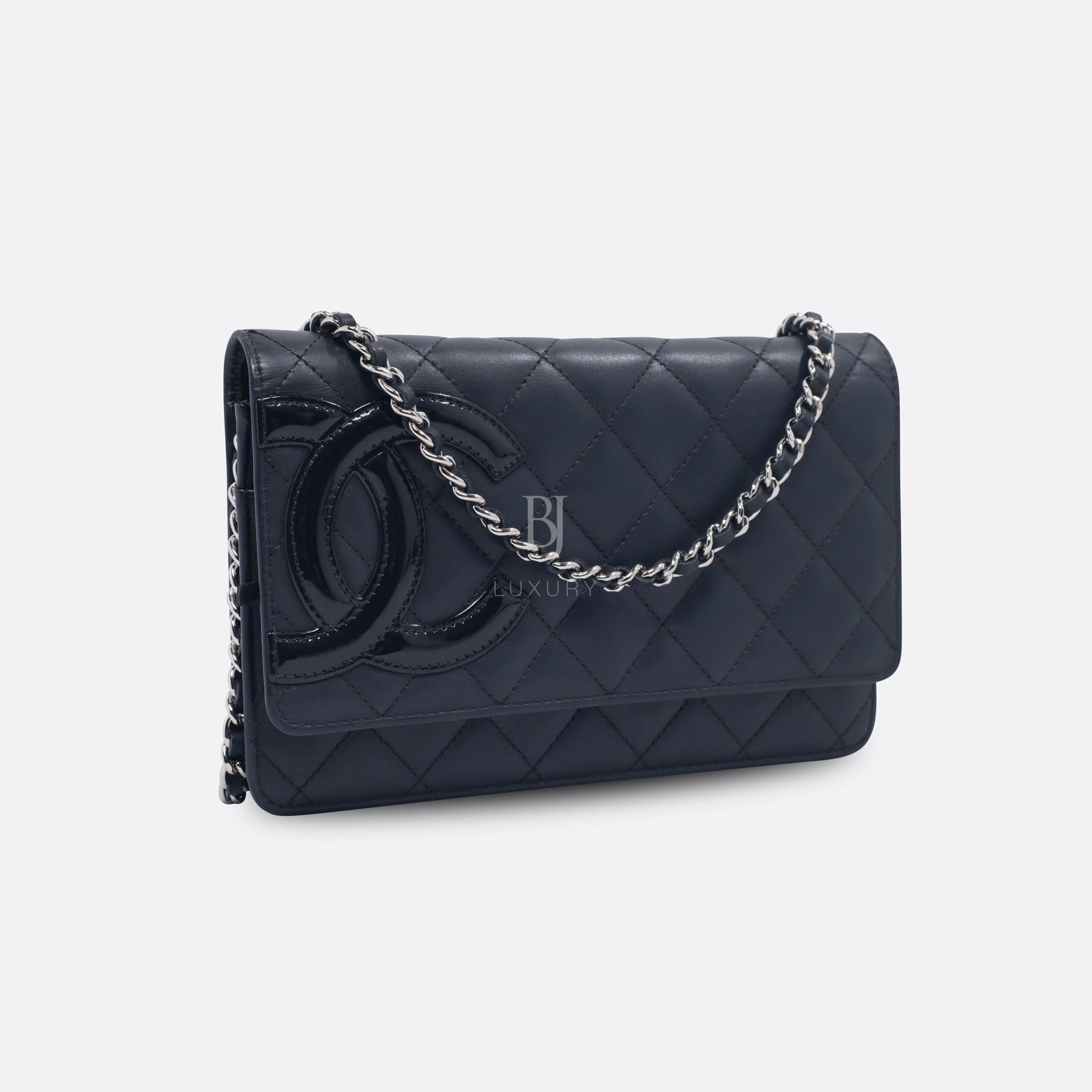 CHANEL WALLET ON CHAIN BLACK LAMBSKIN