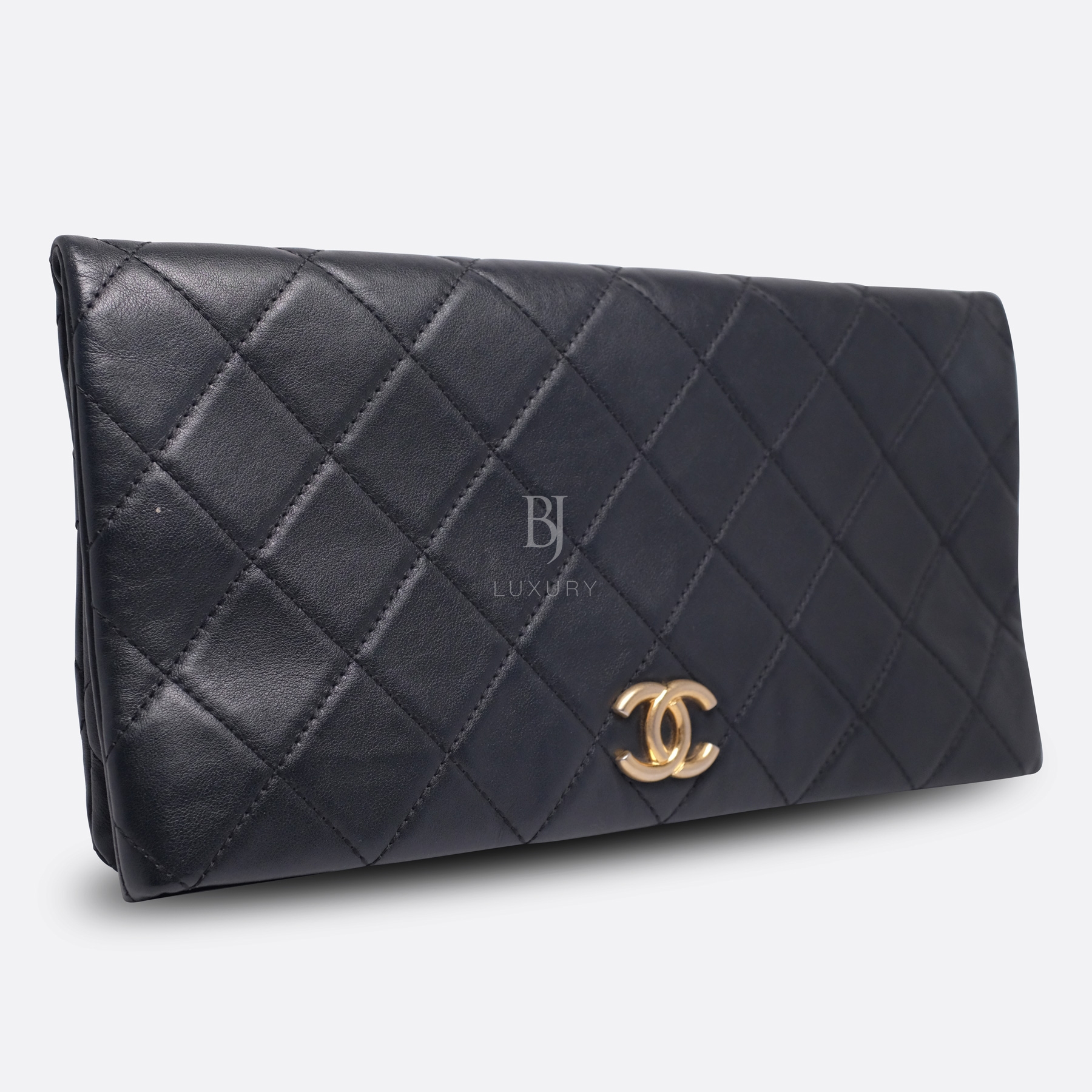 CHANEL CLUTCH BLACK LAMBSKIN