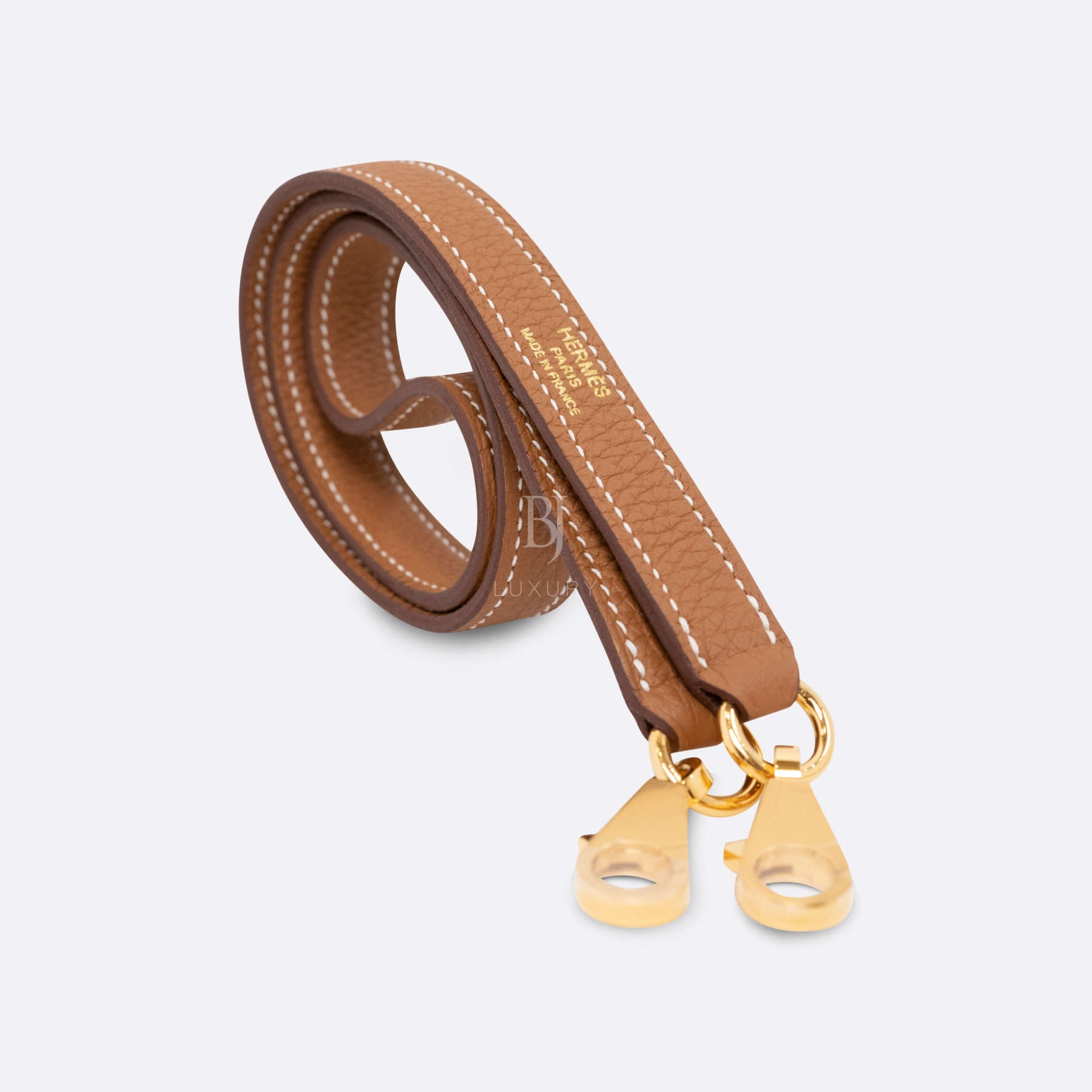 HERMES STRAP 70CM GOLD TOGO