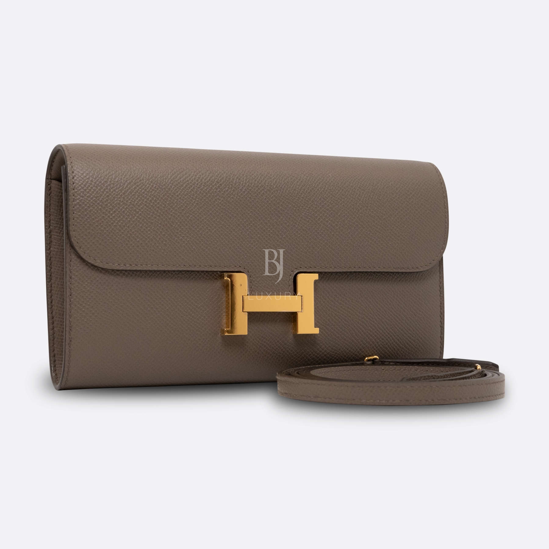 HERMES CONSTANCE TO GO WALLET LONG CLUTCH ETAIN EPSOM