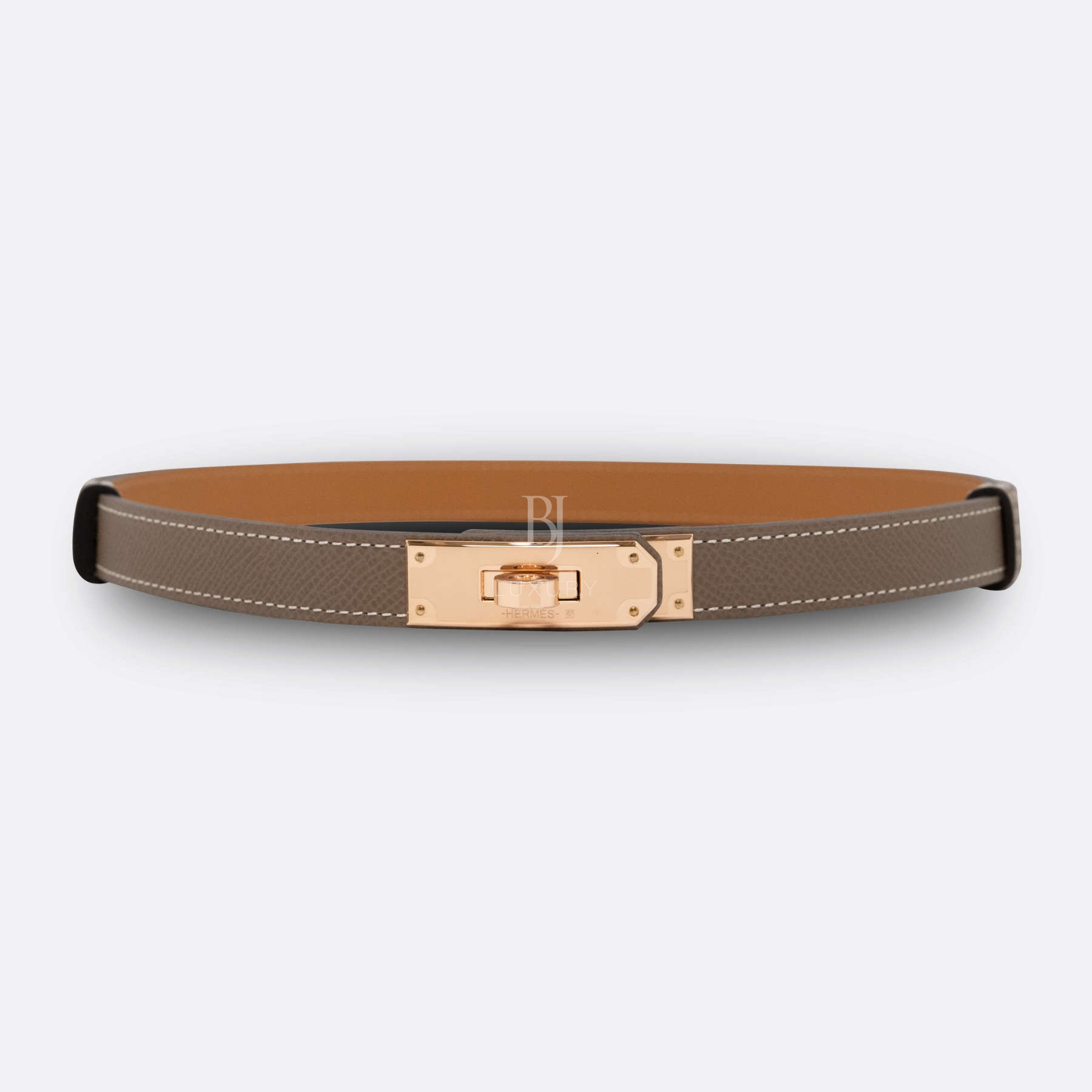HERMES KELLY BELT ETOUPE EPSOM