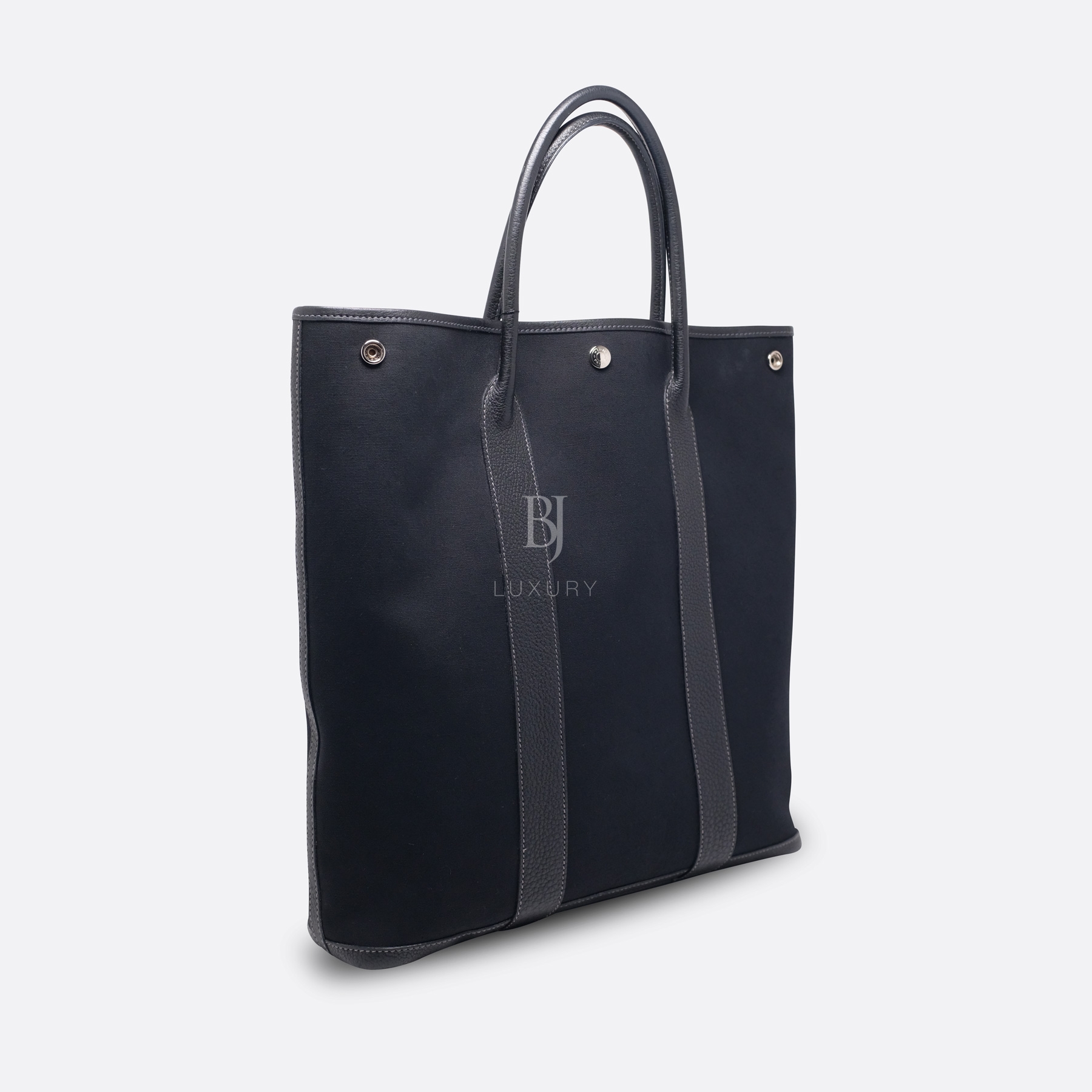 HERMES GARDEN PARTY FILE 40 BLACK CANVAS, NEGONDA