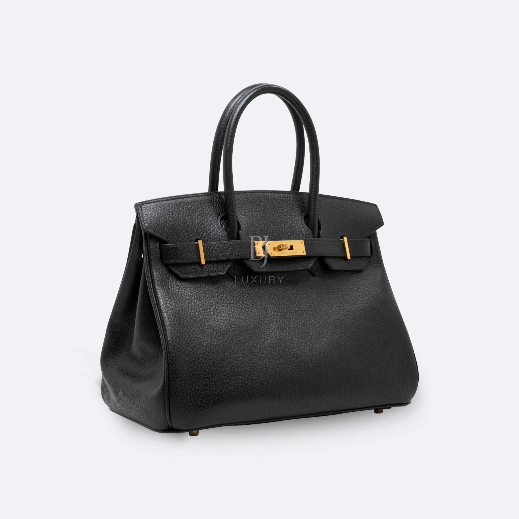 HERMES BIRKIN 30 BLACK ARDENNES