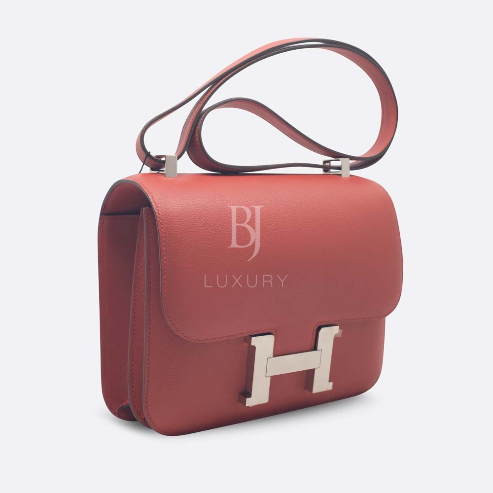 HERMES CONSTANCE 24 BRIQUE EVERCOLOR