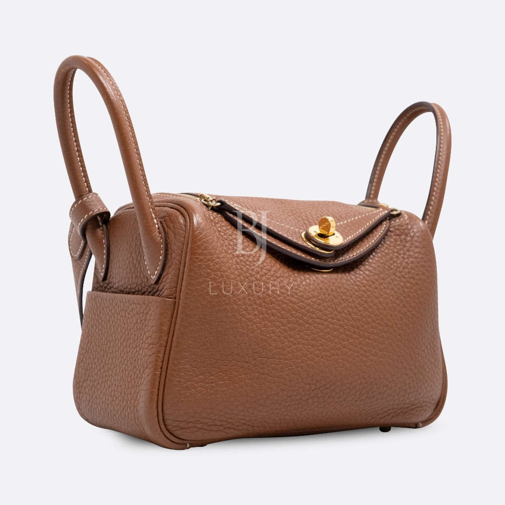 HERMES LINDY MINI GOLD CLEMENCE