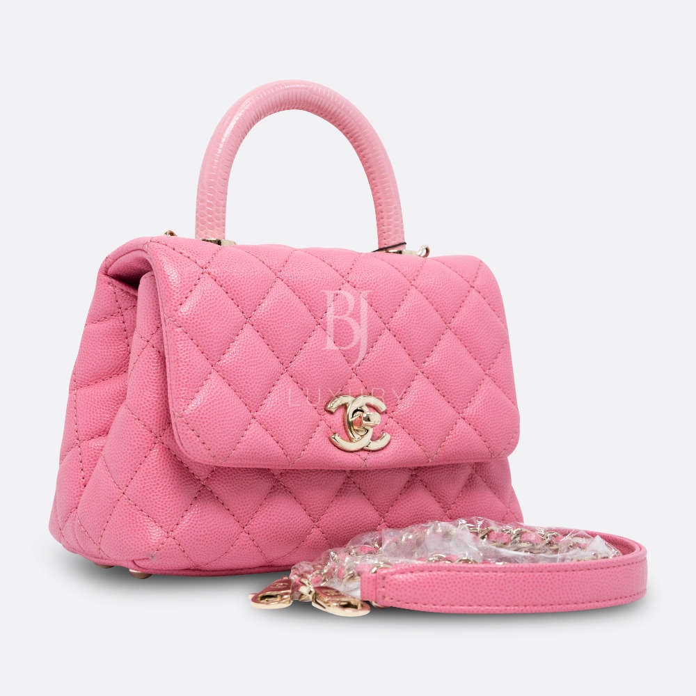 CHANEL COCO HANDLE MINI PINK CAVIAR
