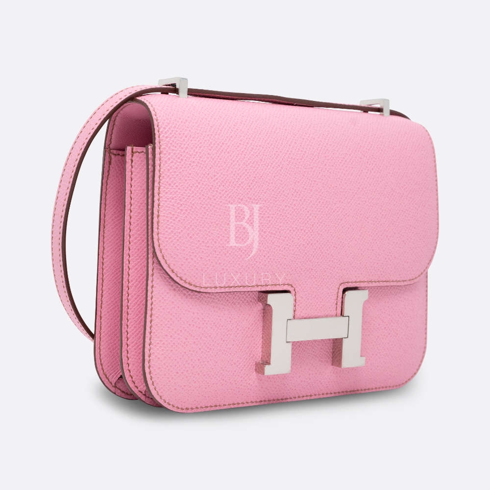 HERMES CONSTANCE 18 5P BUBBLEGUM PINK EPSOM