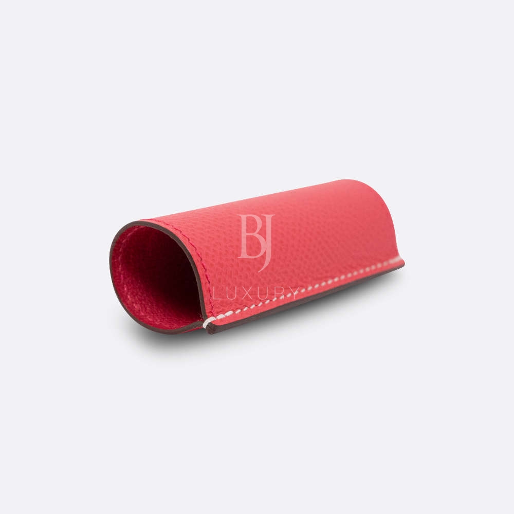 HERMES LIPSTICK CASE ROSE EPSOM