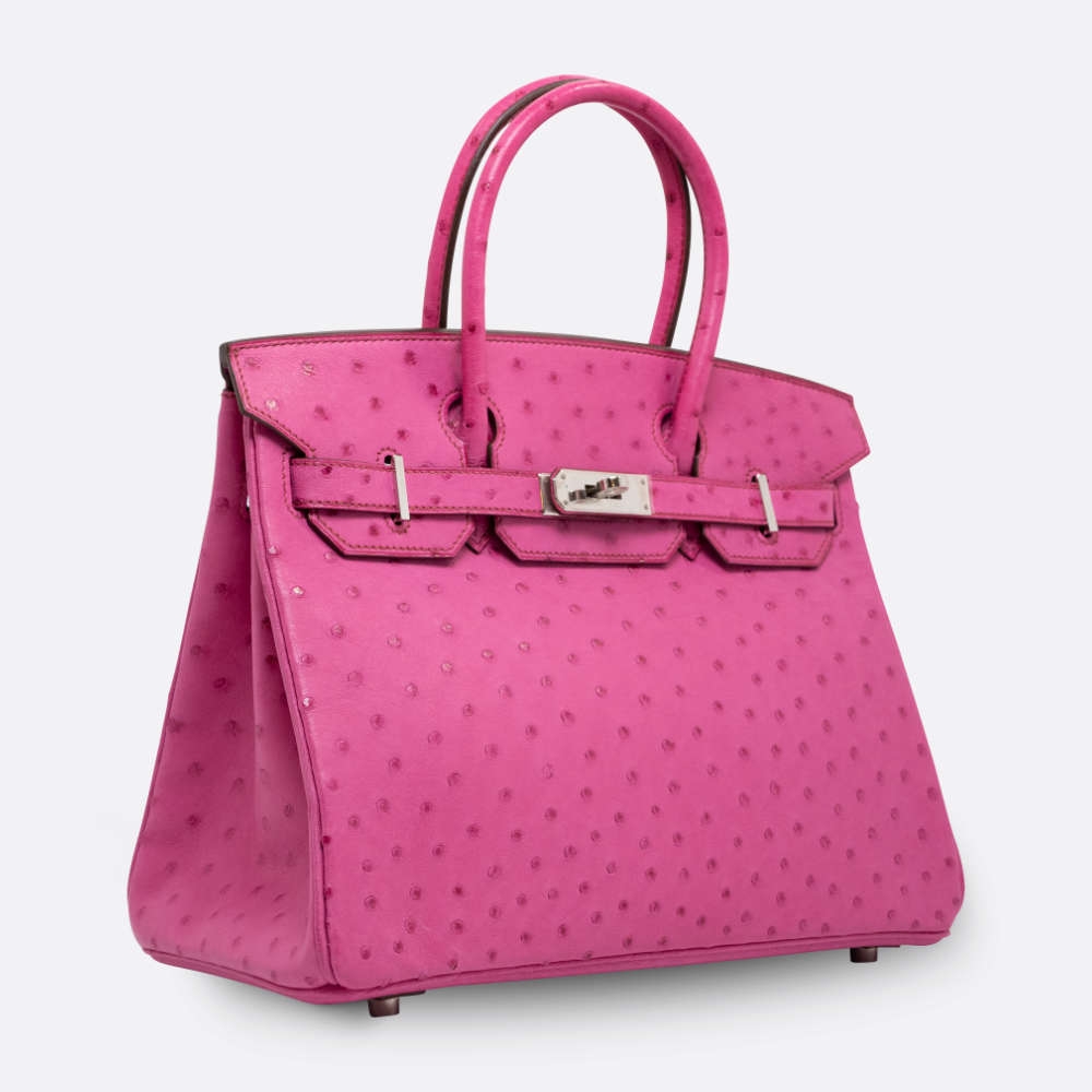 HERMES BIRKIN 30 FUSCHIA OSTRICH