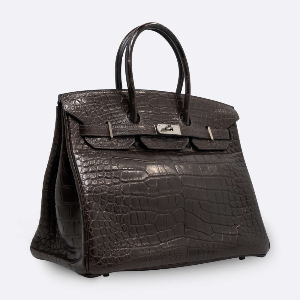 HERMES BIRKIN 35 HAVANA ALLIGATOR