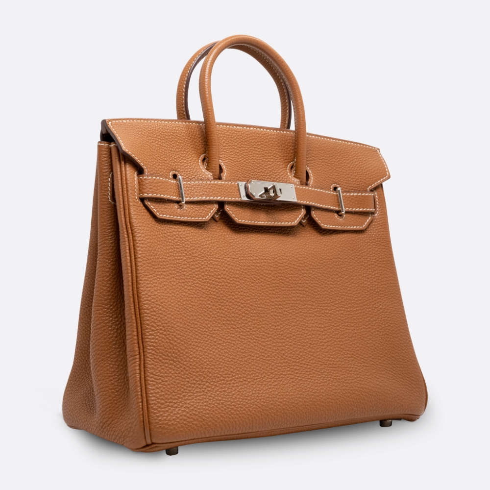 HERMES HAC HAUT A COURROIES 28 GOLD TOGO