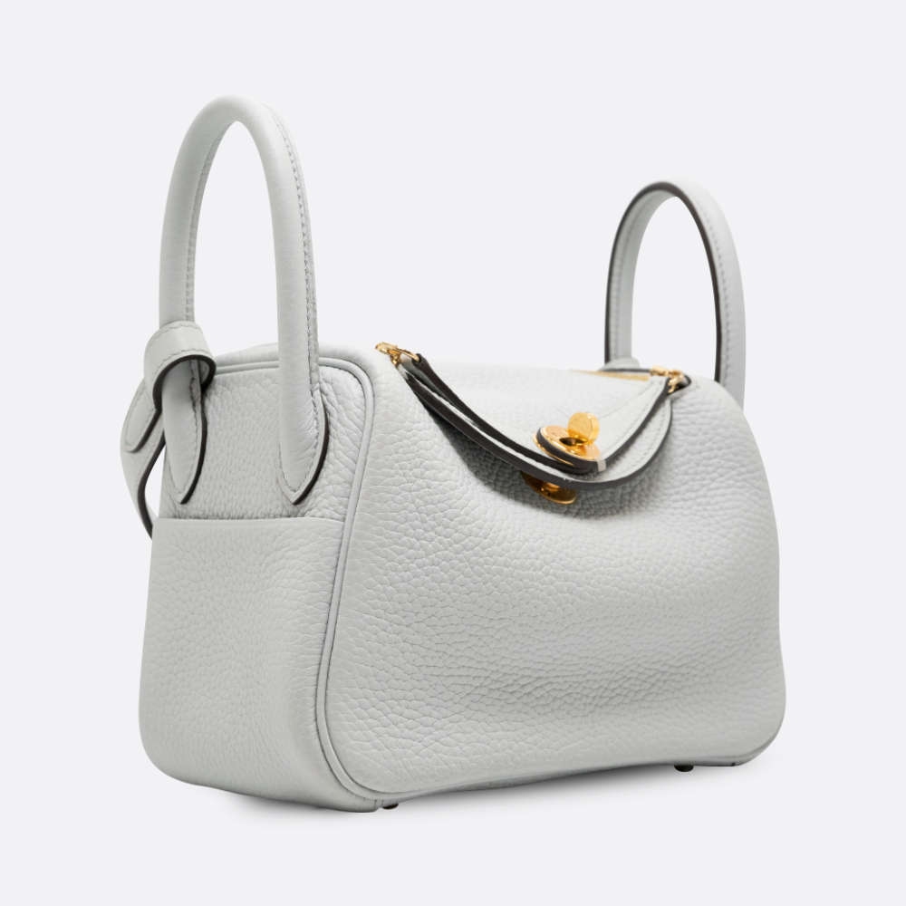 HERMES LINDY MINI BLEU PALE CLEMENCE