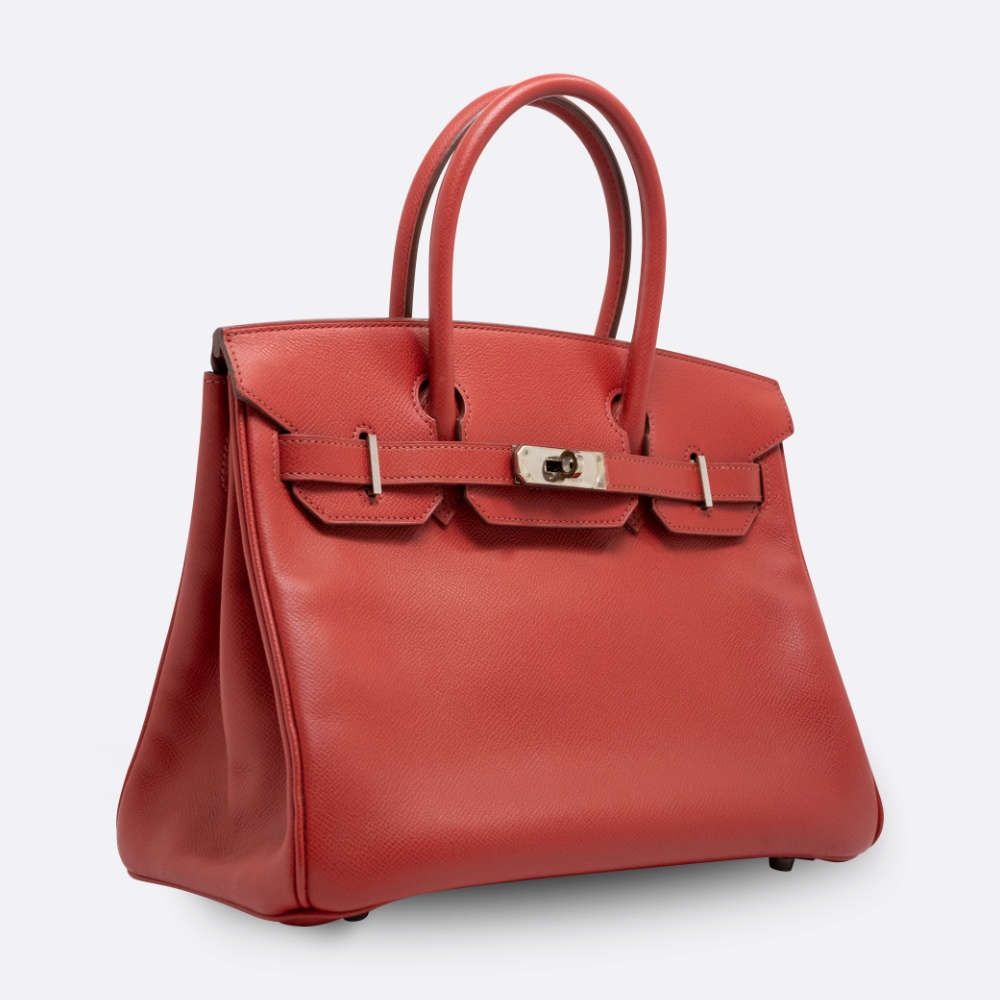 HERMES BIRKIN 30 ROUGE CASAQUE EPSOM