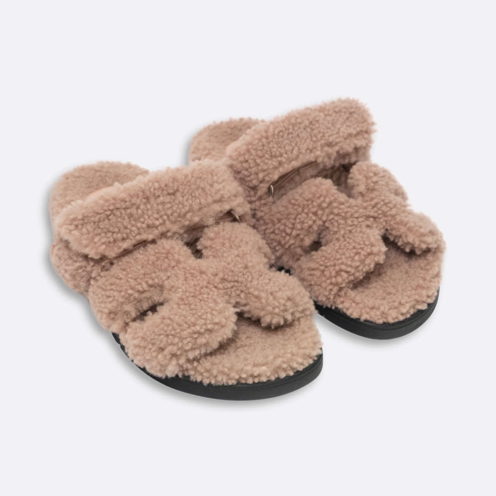 HERMES SANDALS CHYPRE EU 35 BOIS DE SANTAL WOOL