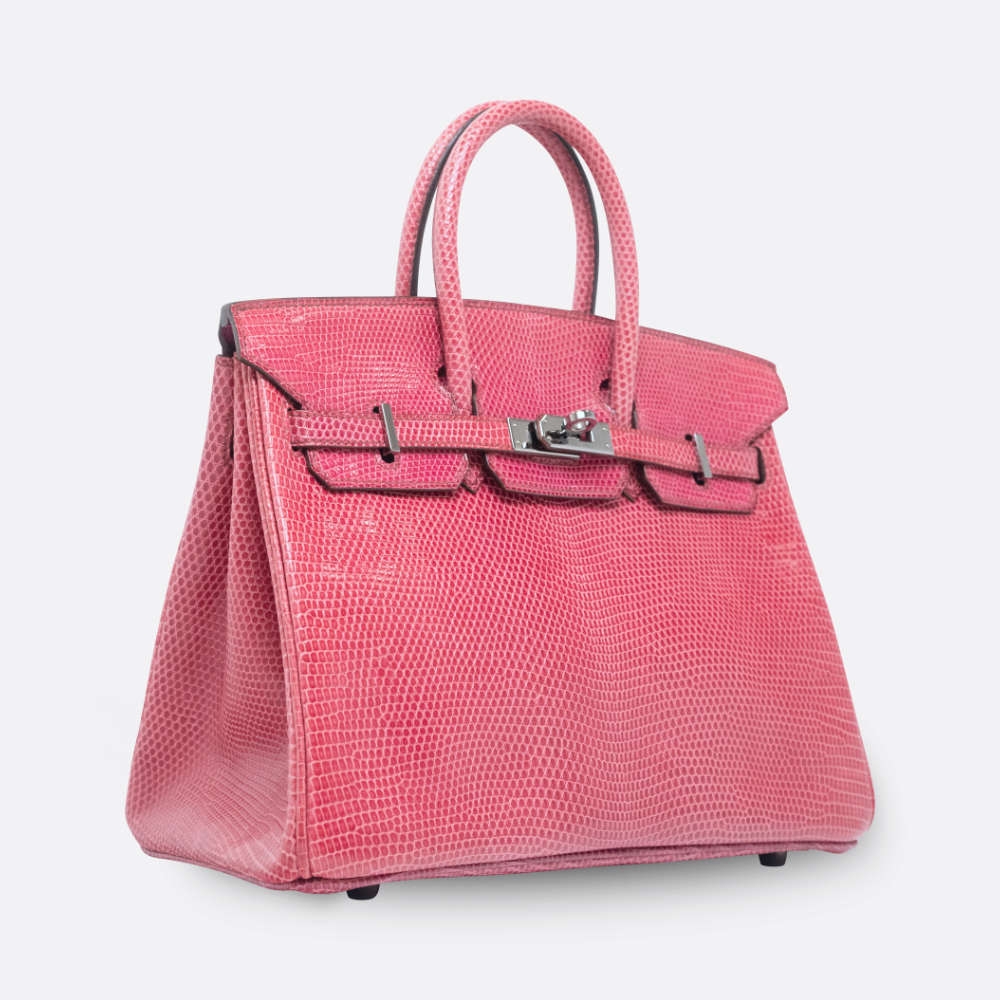 HERMES BIRKIN 25 FUSCHIA LIZARD