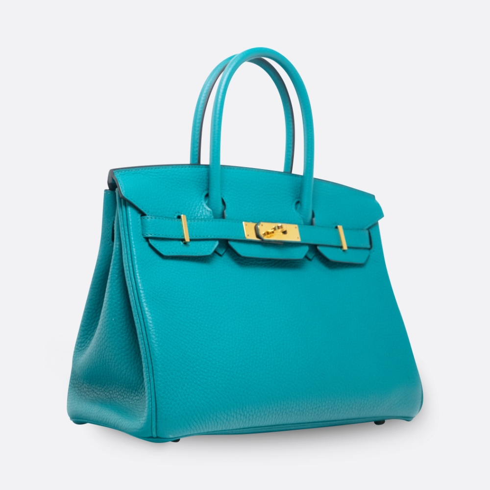 HERMES BIRKIN 30 BLEU PAON CLEMENCE