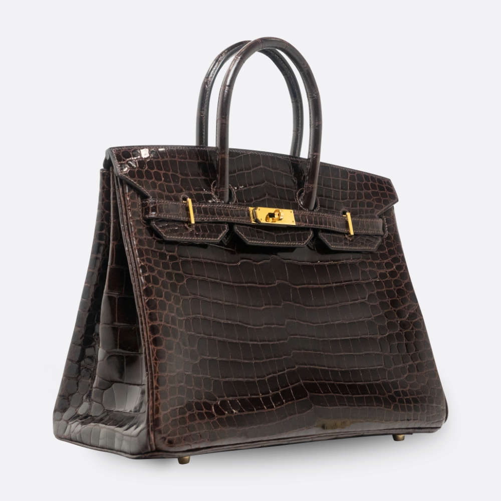 HERMES BIRKIN 35 HAVANA POROSUS CROCODILE