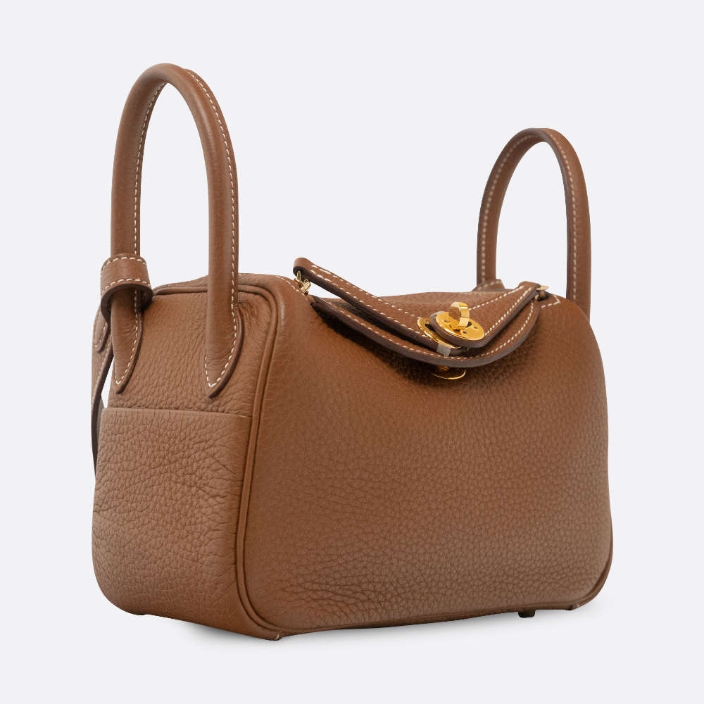 HERMES LINDY MINI GOLD CLEMENCE