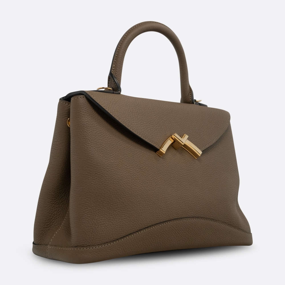 MOYNAT GABY SMALL TAUPE CALF