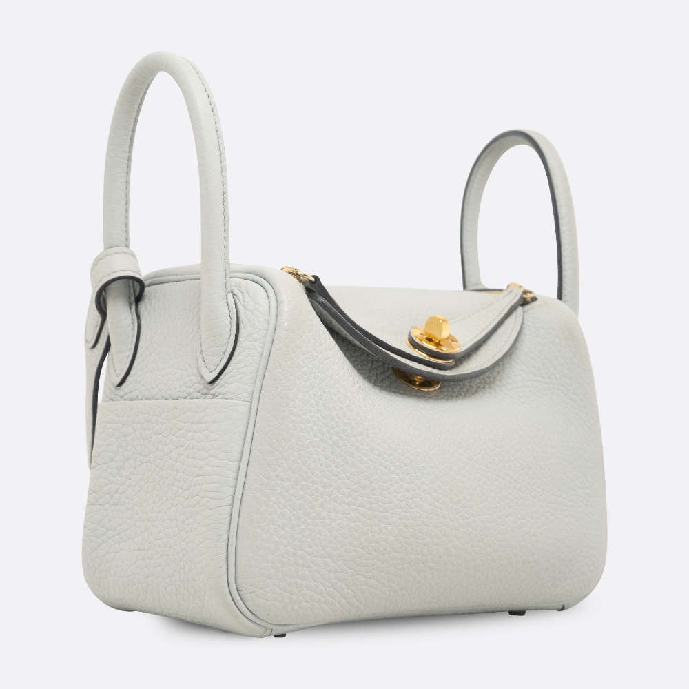 HERMES LINDY MINI BLEU PALE CLEMENCE