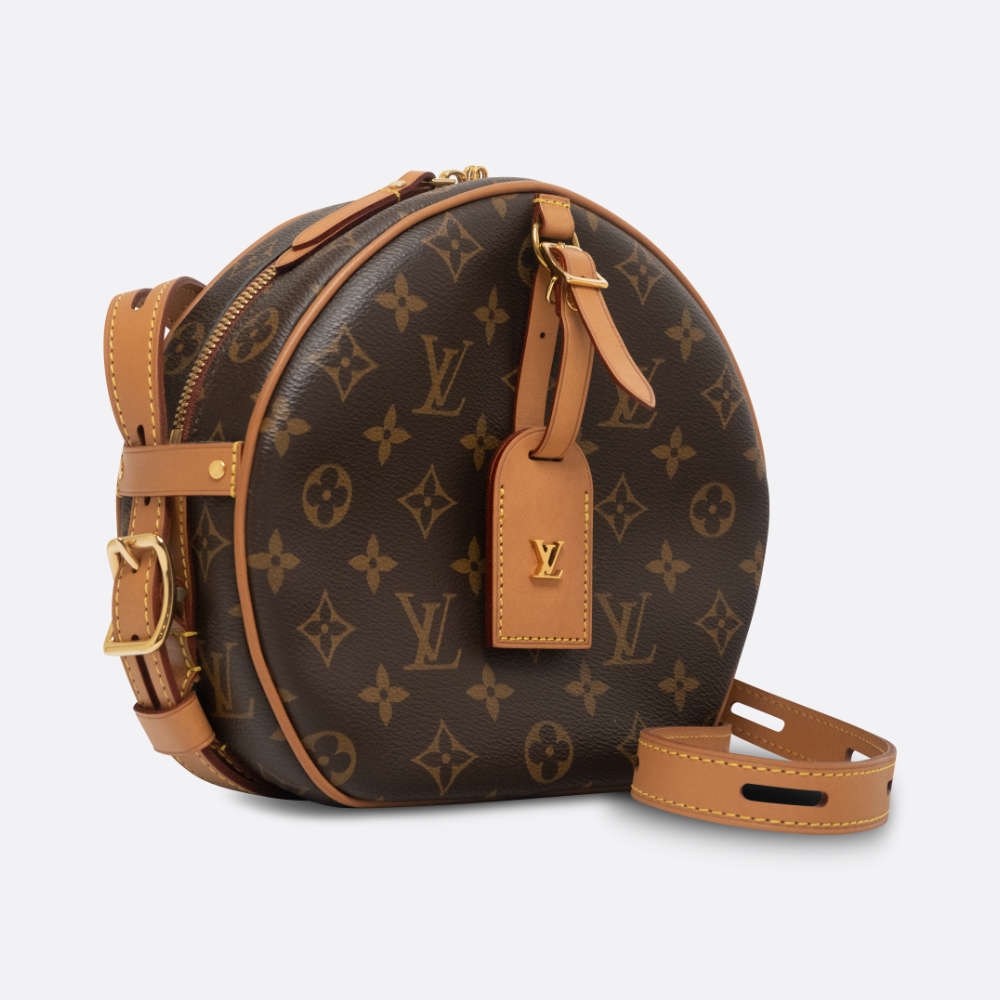 LOUIS VUITTON BOITE CHAPEAU MM BROWN COATED CANVAS
