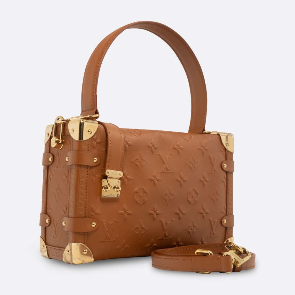 LOUIS VUITTON SIDE TRUNK MM TAN CALF