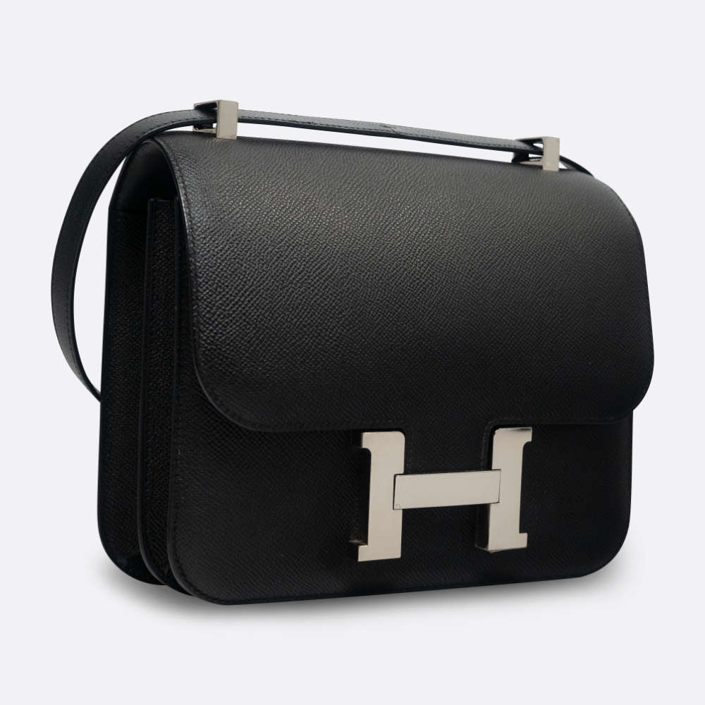 HERMES CONSTANCE 24 BLACK EPSOM