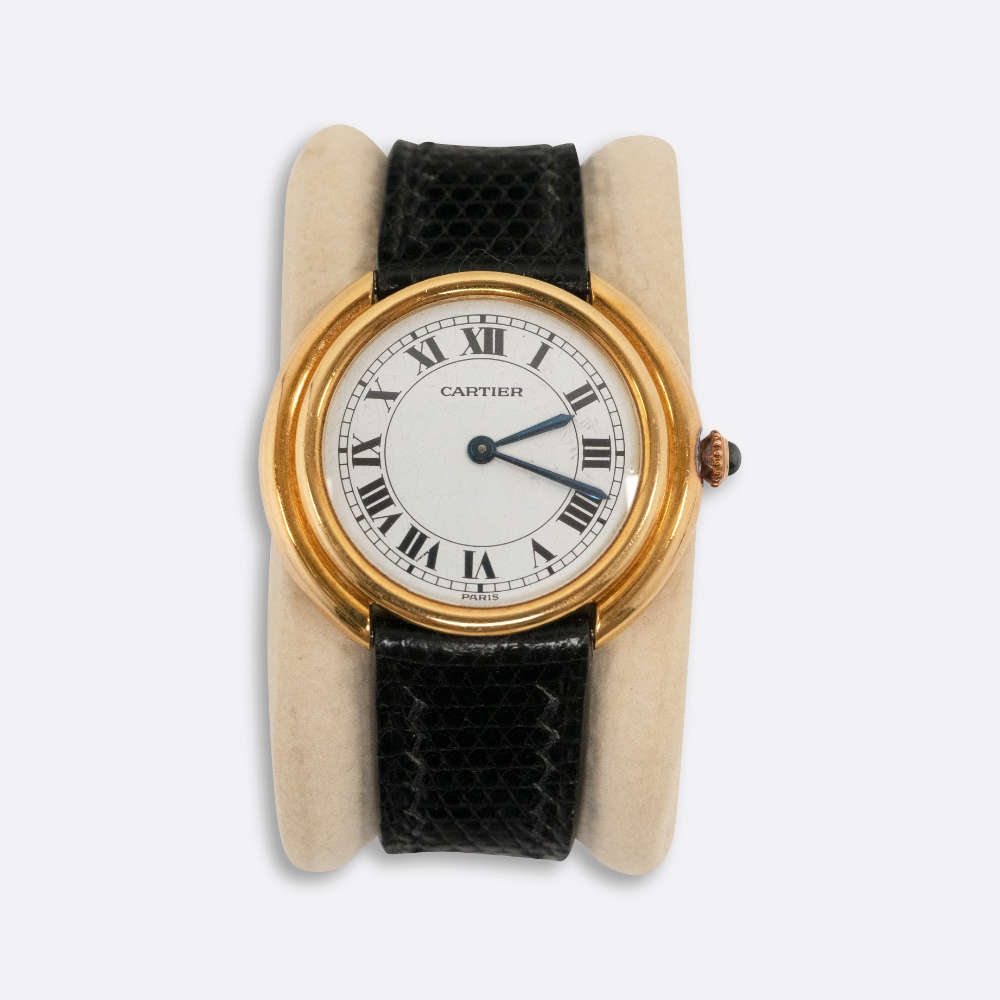 CARTIER WATCH 26MM WHITE 18K ROSE GOLD