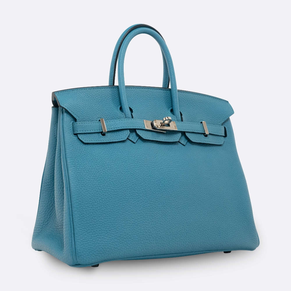 HERMES BIRKIN 25 TURQUOISE TOGO