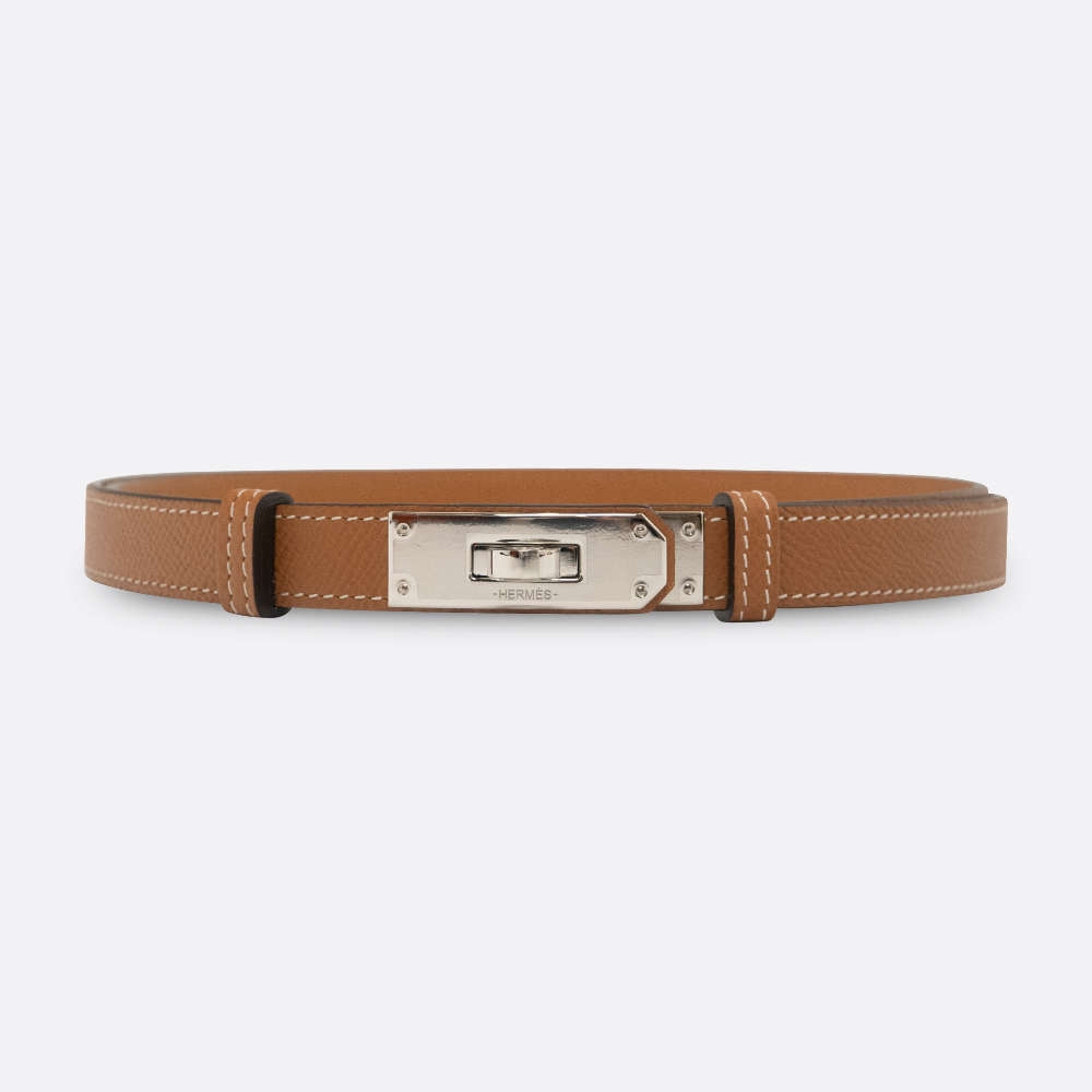 HERMES KELLY BELT FREE SIZE GOLD EPSOM