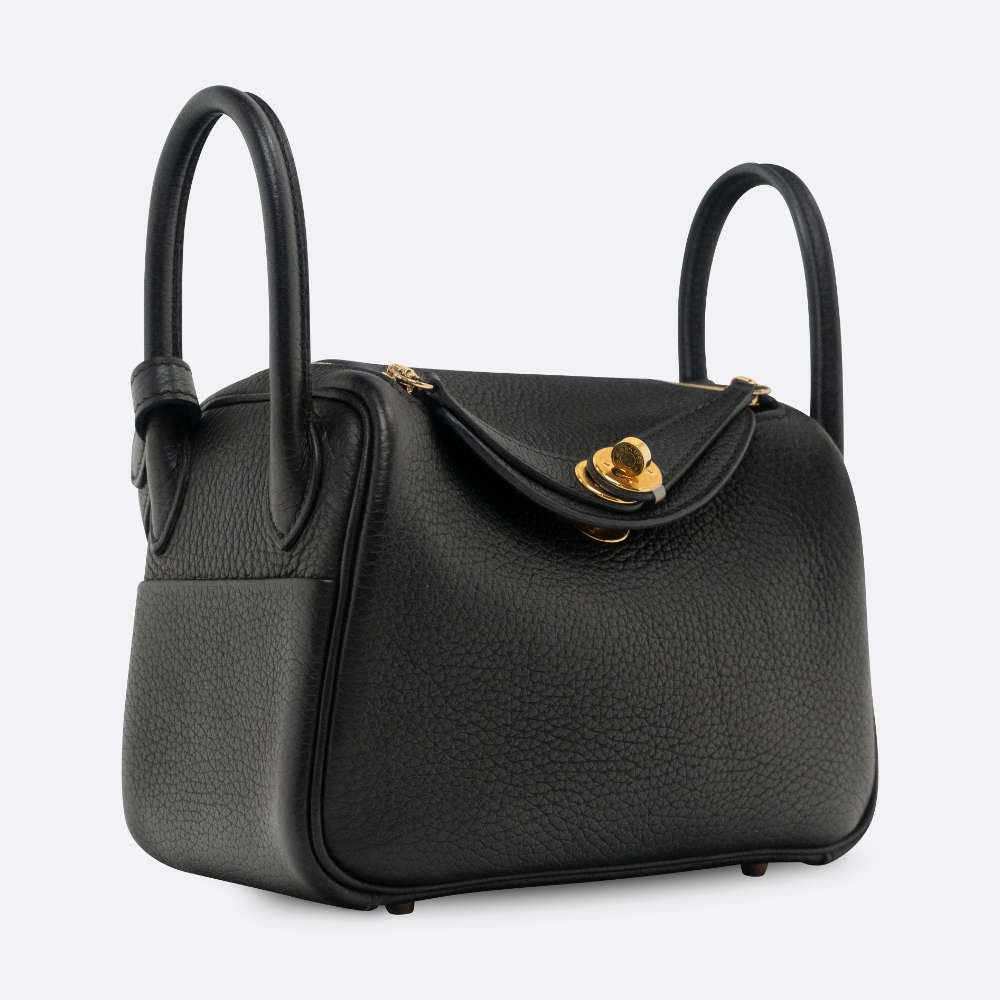 HERMES LINDY MINI BLACK CLEMENCE
