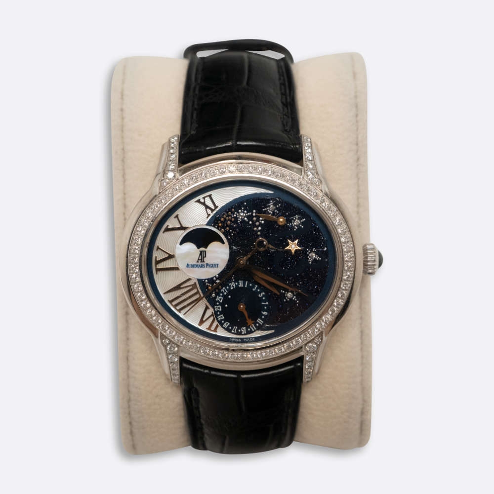 AUDEMARS PIGUET MILLENARY 39.5MM BLACK 18K WHITE GOLD