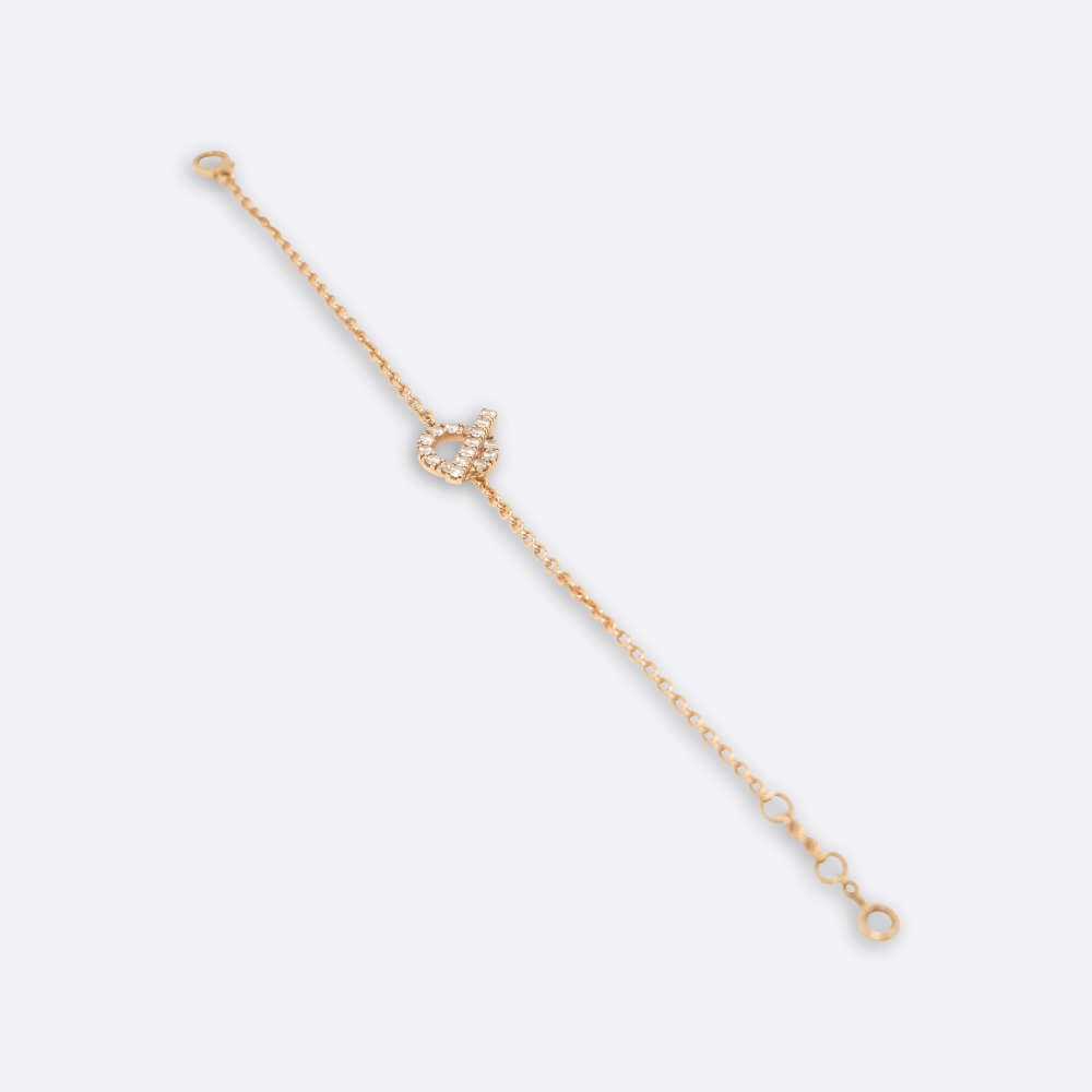 HERMES BRACELET SH ROSE GOLD 18K ROSE GOLD