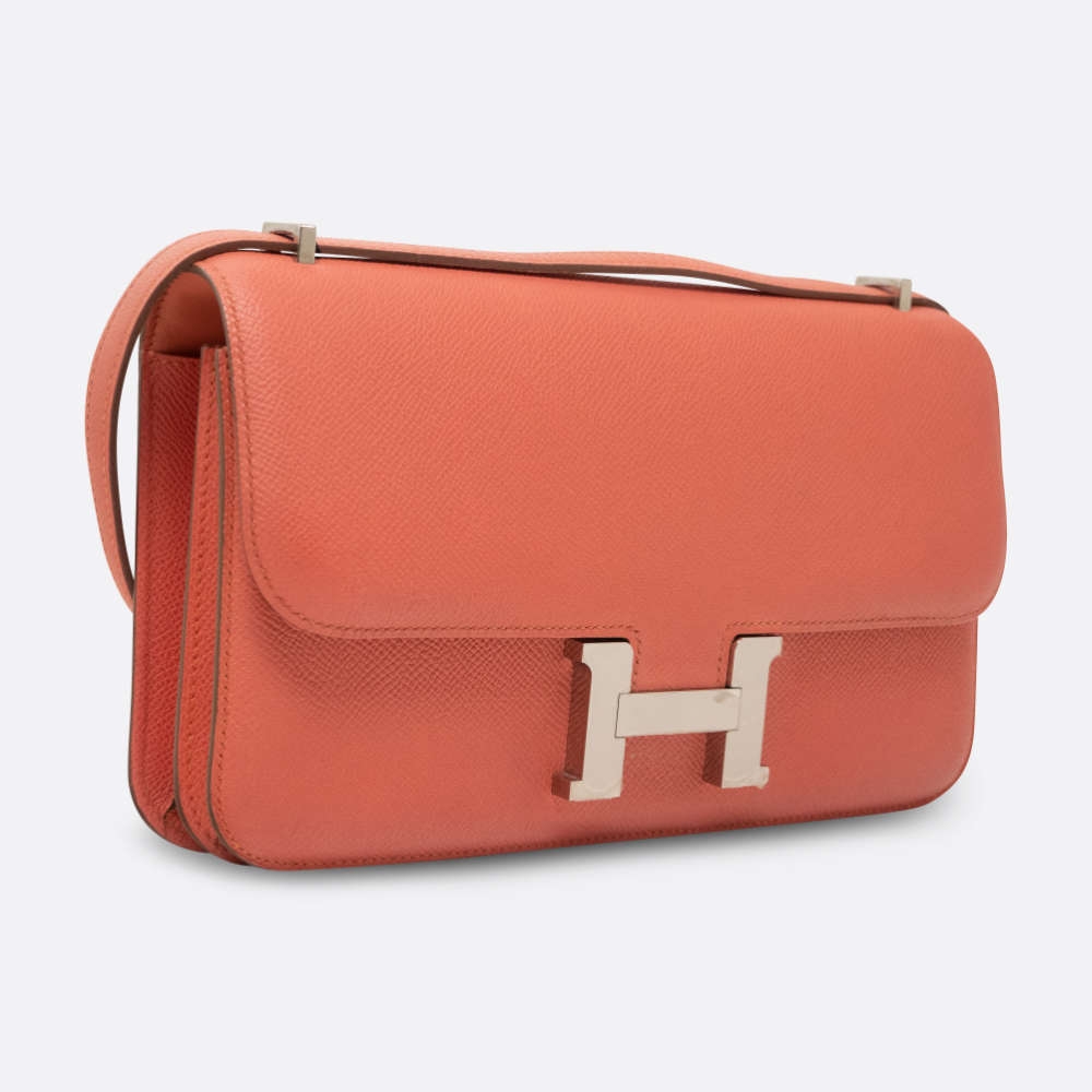 HERMES CONSTANCE ELAN 23 FLAMINGO EPSOM