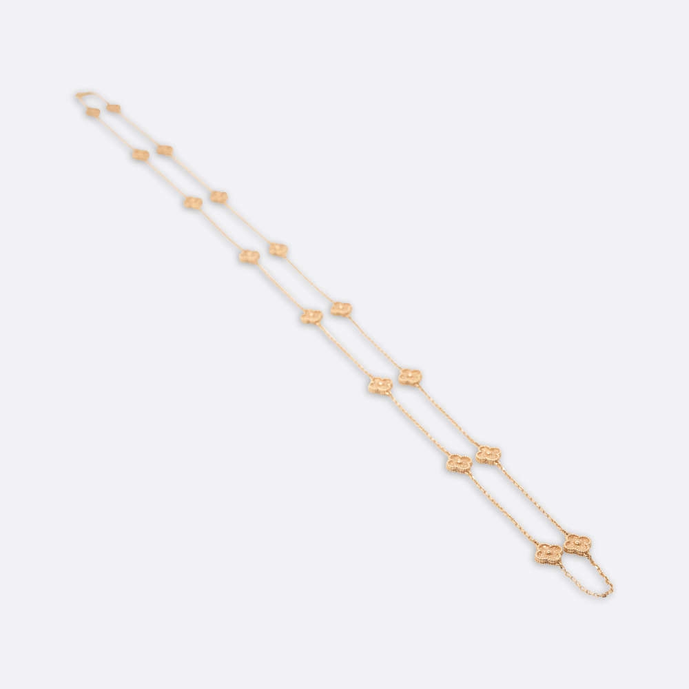 VAN CLEEF AND ARPELS SWEET ALHAMBRA LONG ROSE GOLD 18K ROSE GOLD