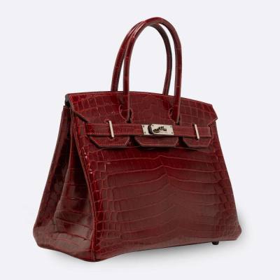 HERMES BIRKIN 30 ROUGE H NILOTICUS CROCODILE